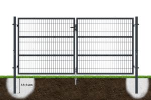 3m RAZO H.140cm Grå mesh svinglåge 7