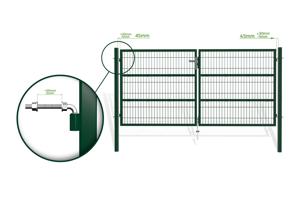 Mesh gate 3m RAZO H.140cm green 8
