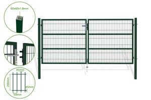 RAZO H.140cm Žali 3m tinkliniai varstomi vartai main image