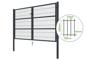 Mesh gate 3m RAZO H.160cm grey thumbnail 4