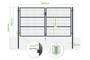 Mesh gate 3m RAZO H.160cm grey thumbnail 3