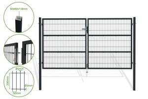 3m RAZO H.160cm Pelēki sieta veramie vārti main image