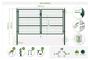 Mesh gate 3m RAZO H.160cm + side gate 1m RAZO H.160cm green thumbnail 11