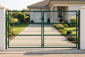 Mesh gate 3m RAZO H.160cm + side gate 1m RAZO H.160cm green 2