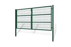 Portail grillage rigide RAZO 300x160cm vert 2