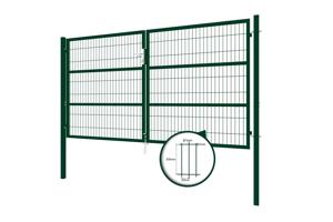 Portail grillage rigide RAZO 300x160cm vert 5