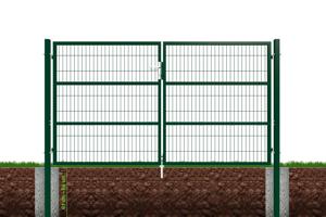 Portail grillage rigide RAZO 300x160cm vert 6