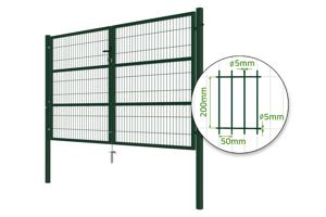 Mesh gate 3m RAZO H.160cm + side gate 1m RAZO H.160cm green 4