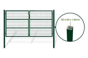Portail grillage rigide RAZO 300x160cm vert 7