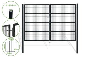 3m RAZO H.200cm Pelēki sieta veramie vārti main image
