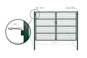 3m RAZO H.200cm Grön mesh slaggrind 8