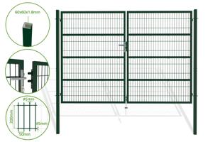 3m RAZO H.200cm Zaļi sieta veramie vārti main image