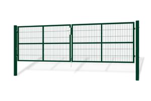 Portail grillagé 4m RAZO H.120cm + Portillon 1m RAZO H.120cm vert 2