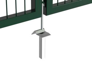 Portail grillagé 4m RAZO H.120cm + Portillon 1m RAZO H.120cm vert 10