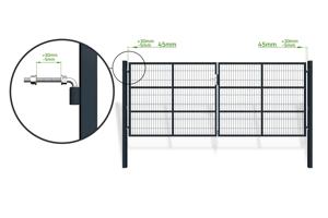 RAZO 4m H.160cm Grå mesh slaggrind 9