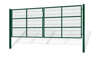 Portail grillage rigide RAZO 400x160cm vert 2