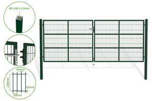 RAZO H.160cm Zaļie 4m sieta veramie vārti main image