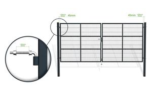 Mesh gate 4m RAZO H.180cm grey 9