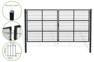 RAZO H.200cm Pelēki 4m sieta veramie vārti main image