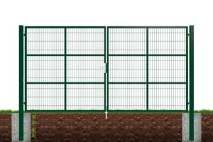 Mesh gate 4m RAZO H.200cm + side gate 1m RAZO H.200cm green 6