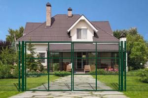 Mesh gate 4m RAZO H.200cm + side gate 1m RAZO H.200cm green 3