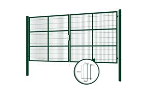 Mesh gate 4m RAZO H.200cm + side gate 1m RAZO H.200cm green 5