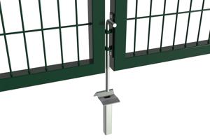 Mesh gate 4m RAZO H.200cm + side gate 1m RAZO H.200cm green 12