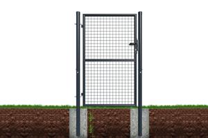 Portillon grillagé 1m OLGA H.150cm gris 7
