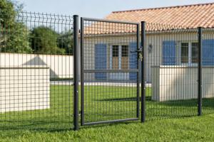 Puerta de malla​ 1m OLGA Alt.150cm gris 4
