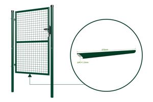 Portão em painel de rede 1m OLGA 100P150 Verde 8