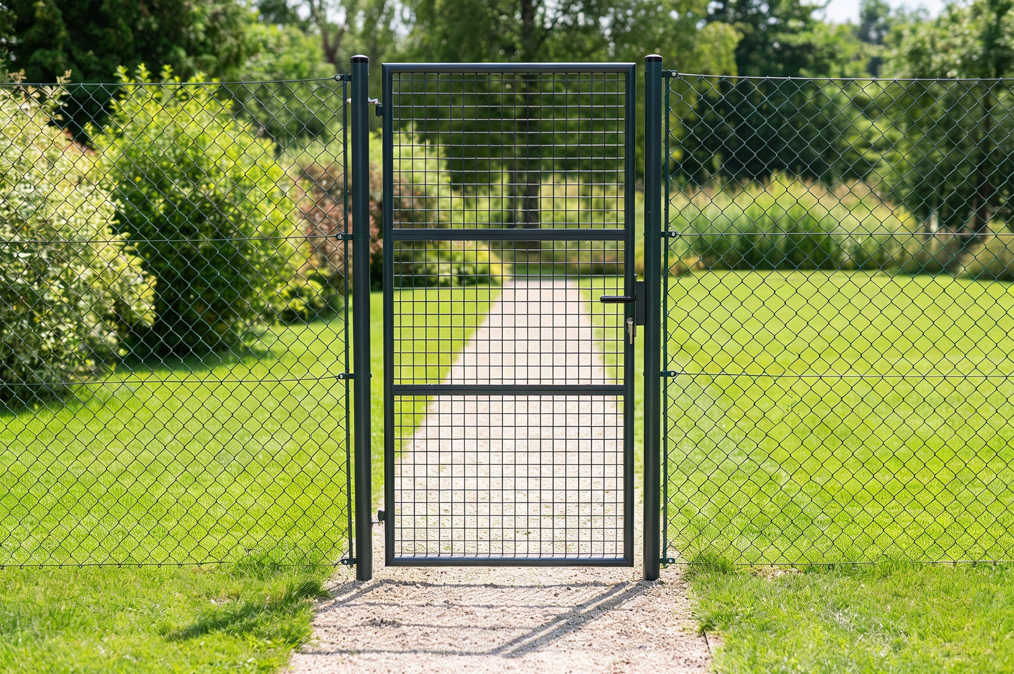 Pack OLGA 300B180 gaasdraaipoort + 1m GRIJZE poort 16