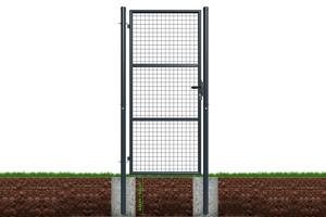 Portillon grillagé 1m OLGA H.200cm gris 6
