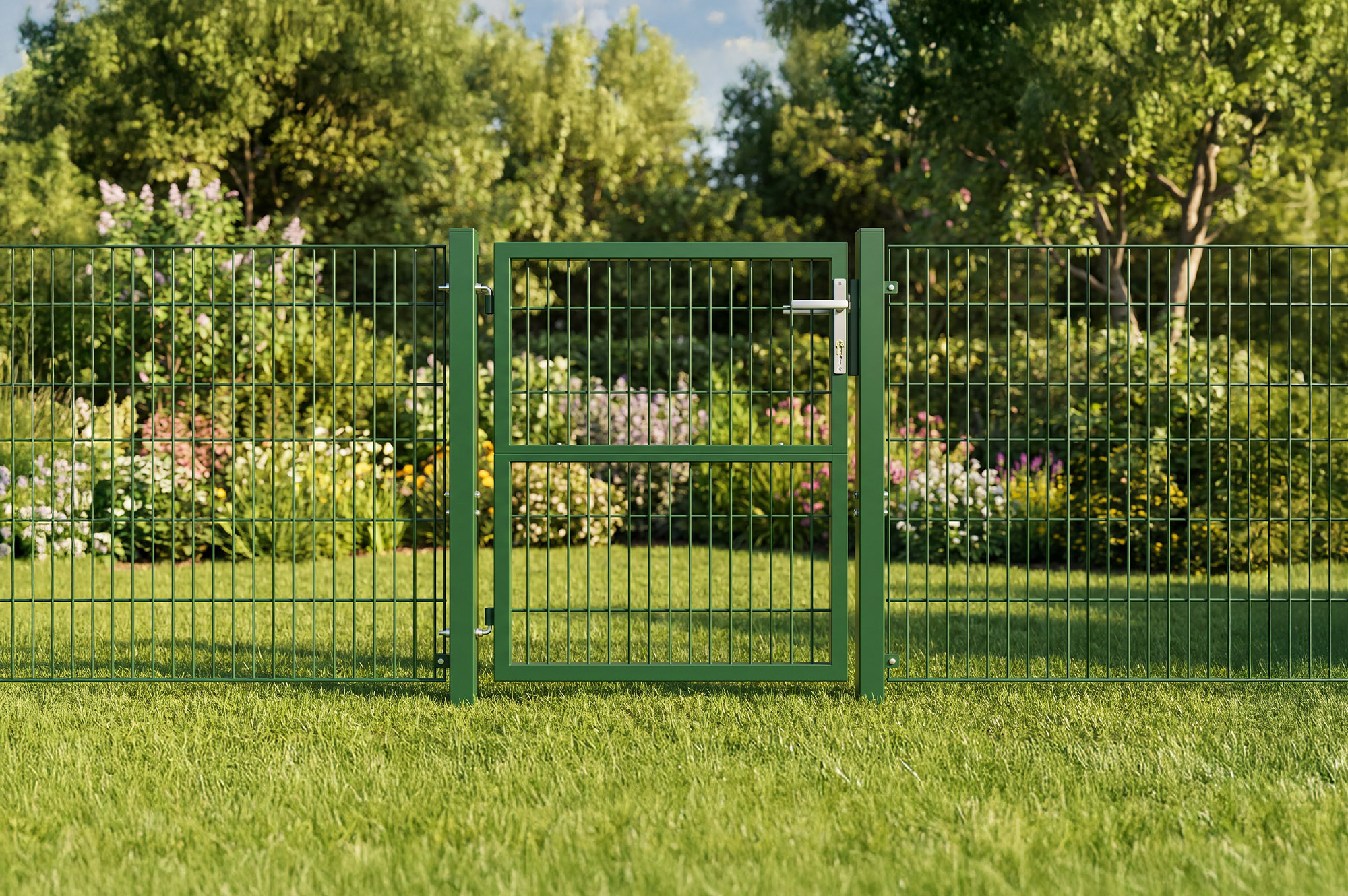 Wire mesh side gate 1m RAZO H.100cm green 3