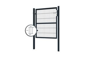 Portillon grillagé 1m RAZO H.120cm gris 5
