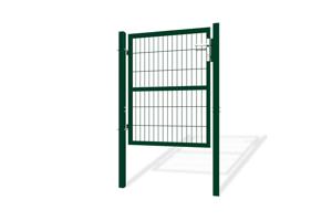 Portail grillagé 4m RAZO H.120cm + Portillon 1m RAZO H.120cm vert 15