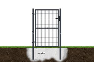 Mesh gate 4m H.140cm RAZO + side gate 1m RAZO H.140cm grey 18