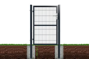 Portillon grillagé 1m RAZO H.140cm gris 6