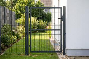Mesh gate 4m H.140cm RAZO + side gate 1m RAZO H.140cm grey 12