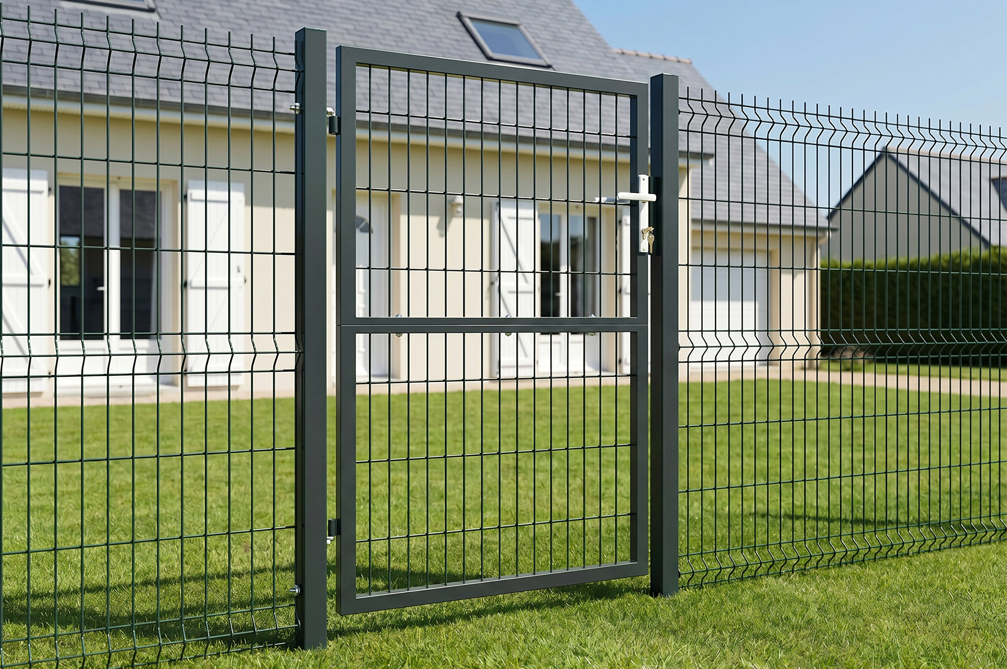 Zauntor Metall 1m RAZO H.140cm grau 4