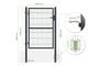 Mesh gate 4m H.140cm RAZO + side gate 1m RAZO H.140cm grey thumbnail 13