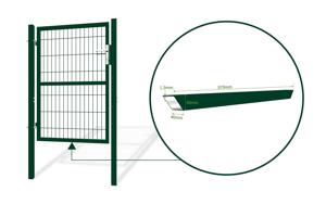 Portillon grillagé 1m RAZO H.140cm vert 8