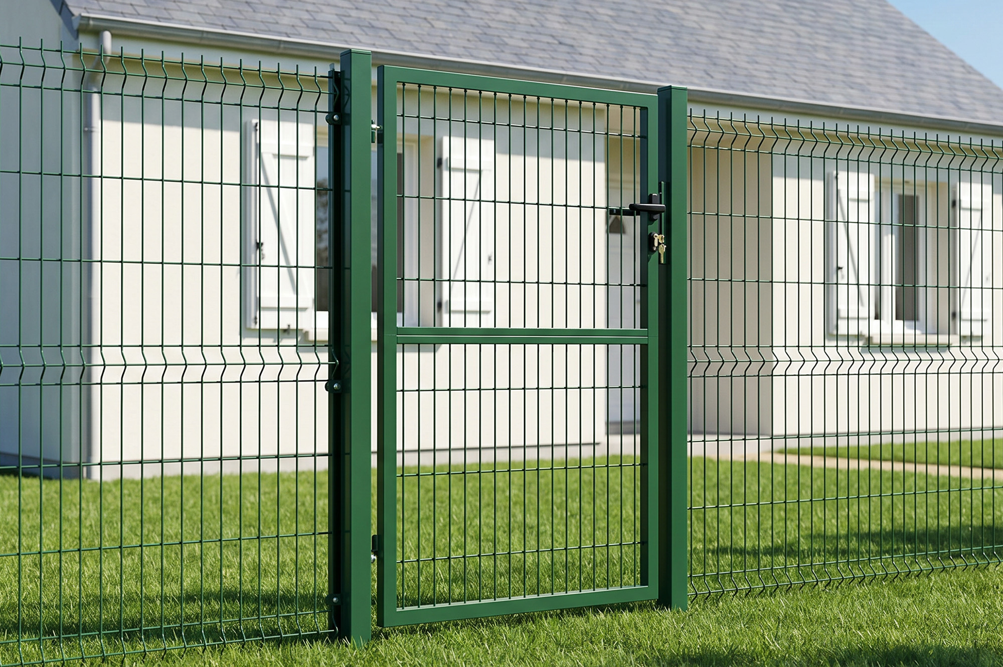 4m H.140cm RAZO mesh låge + 1m RAZO H.140cm Grøn låge 13