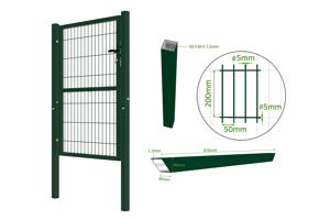 4m H.140cm RAZO mesh låge + 1m RAZO H.140cm Grøn låge 15