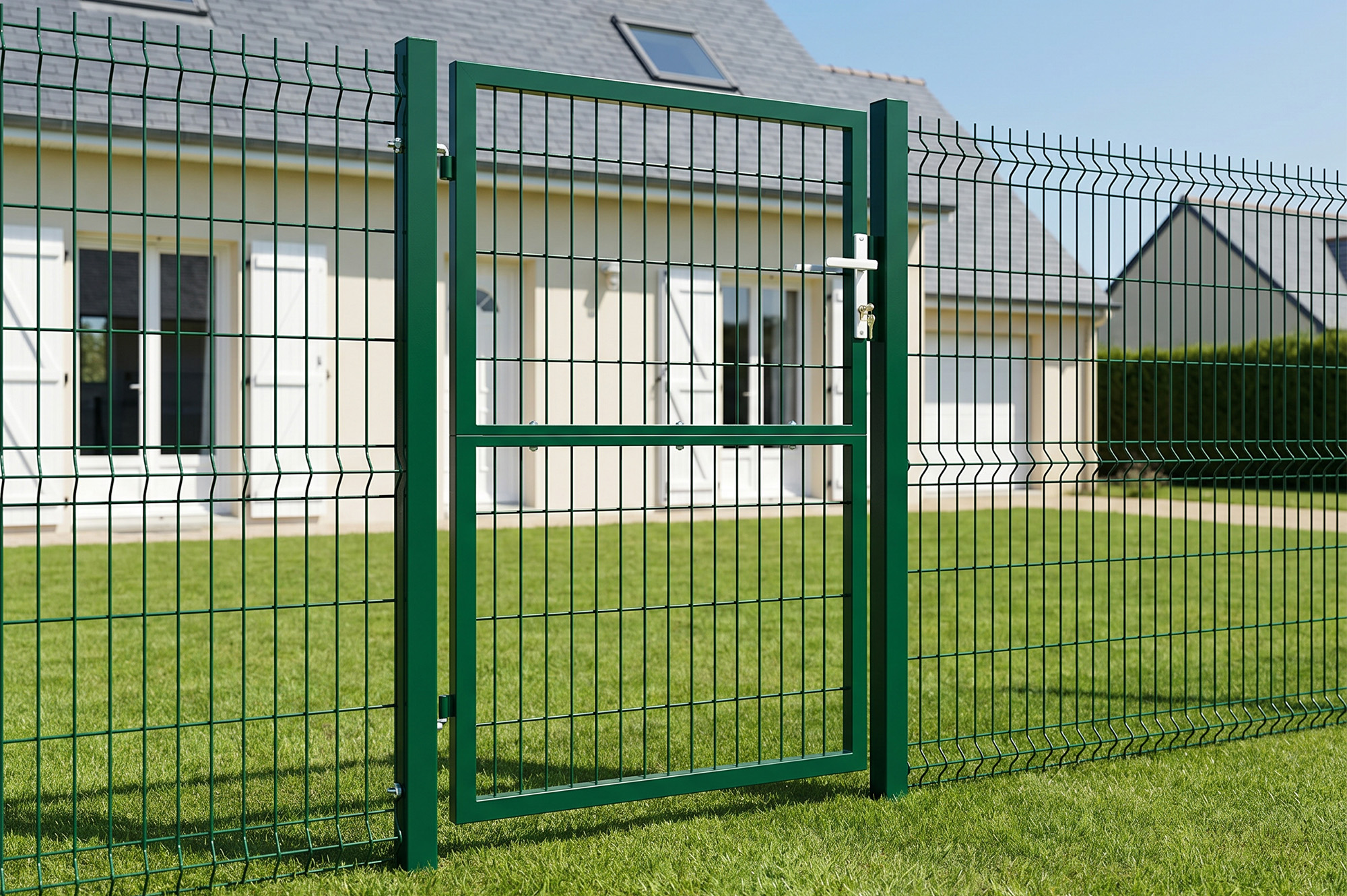 Mesh gate 3m RAZO H.140cm + side gate 1m RAZO H.140cm green 18