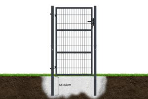 Portillon grillagé 1m RAZO H.160cm gris 8