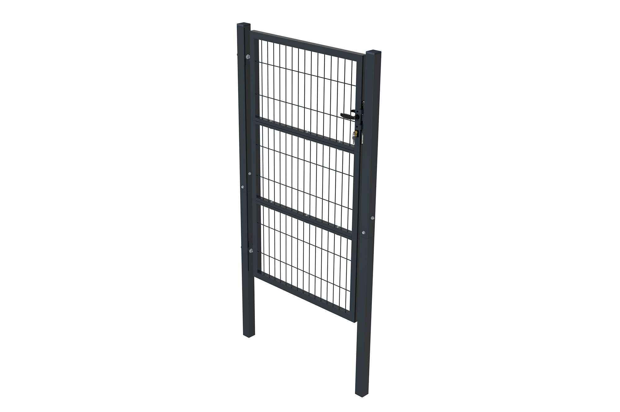 Portillon grillagé 1m RAZO H.160cm gris 10
