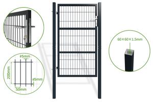 Poarta plasa 1m RAZO 100P160 GREY main image