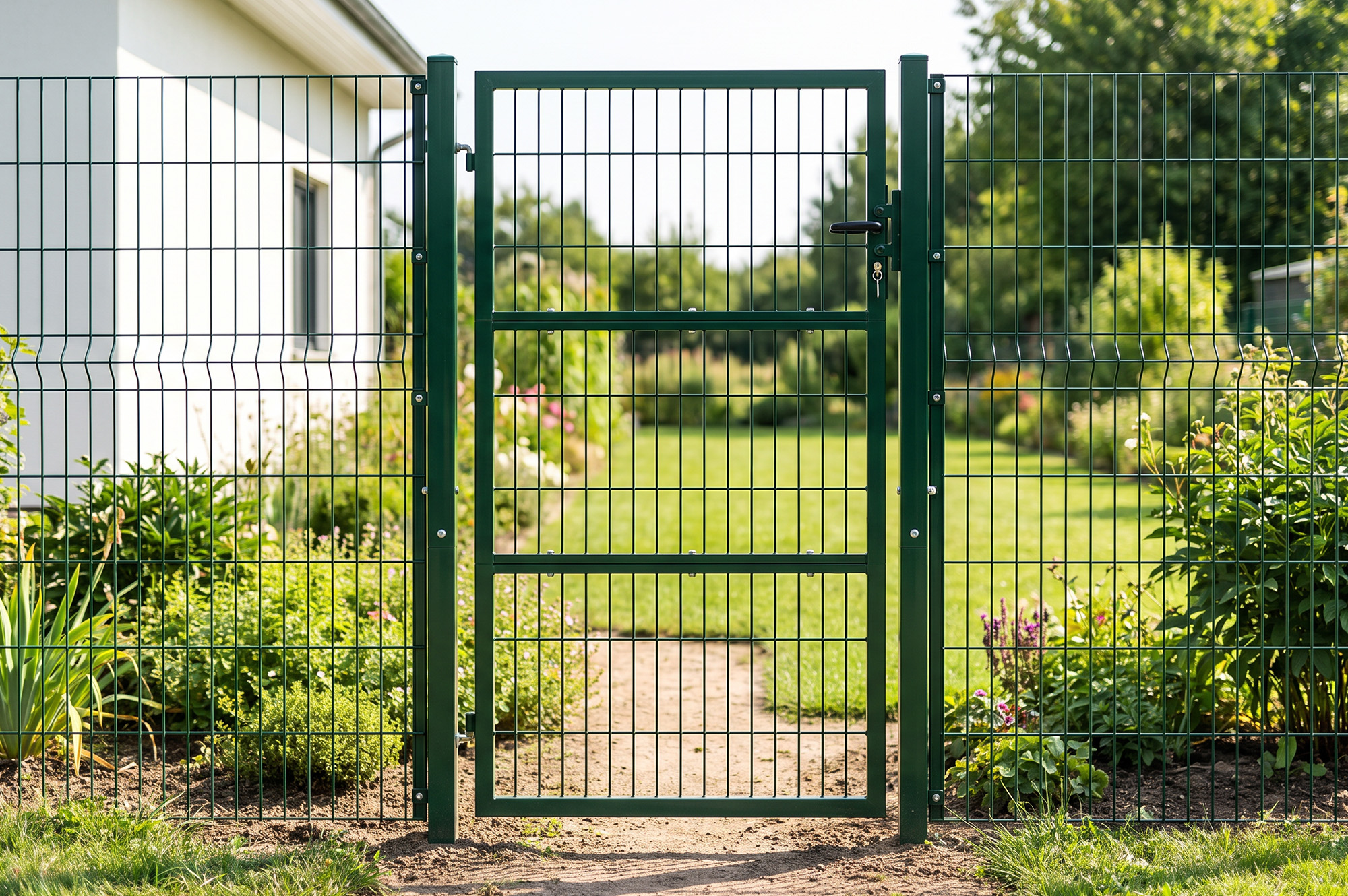 Portillon grillagé 1m RAZO H.160cm vert 9