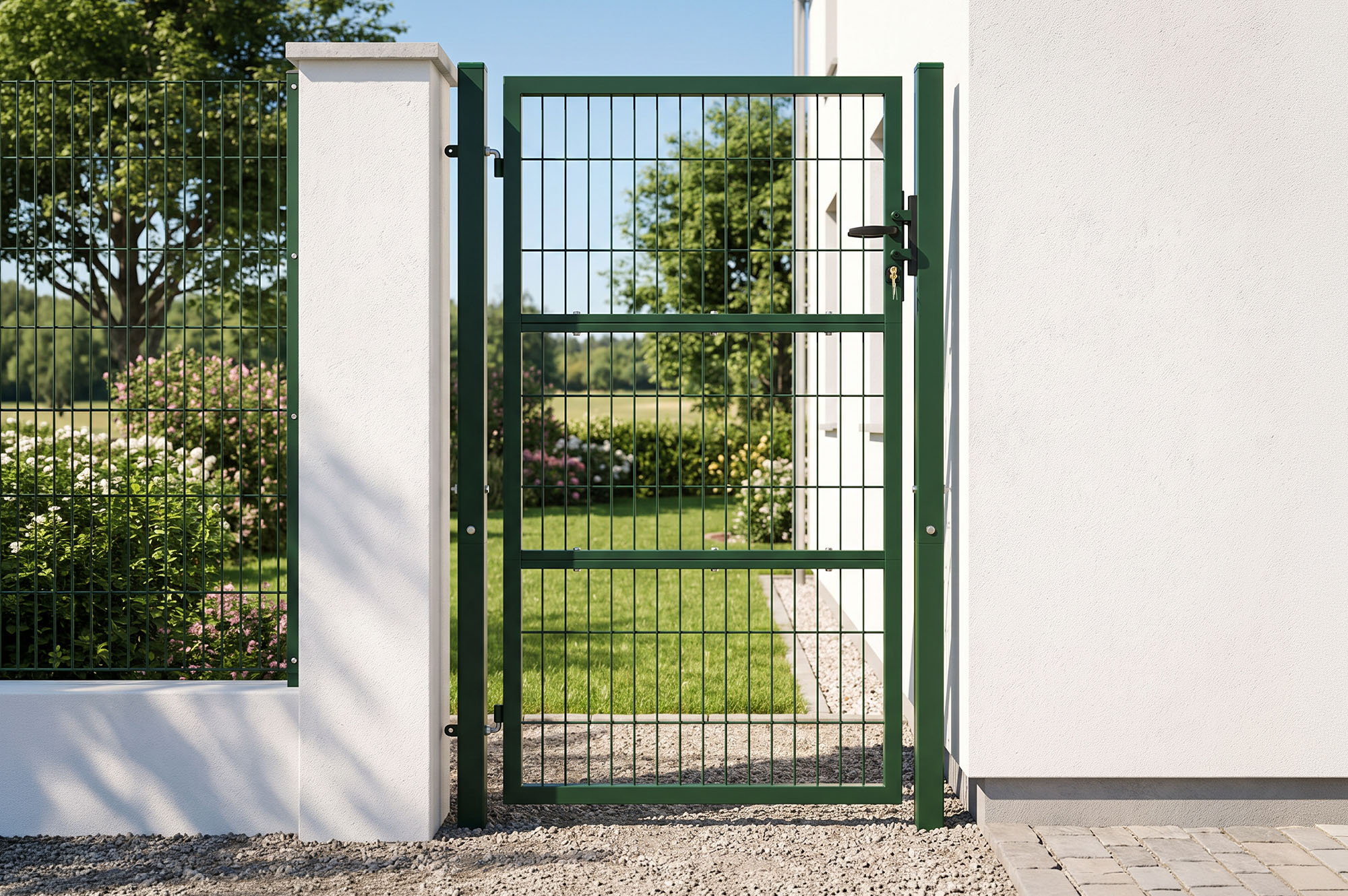 Portillon grillagé 1m RAZO H.160cm vert 2