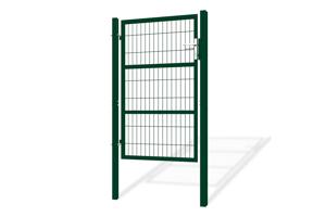 Portail grillagé 4m RAZO H.160cm + Portillon 1m RAZO H.160cm vert 16